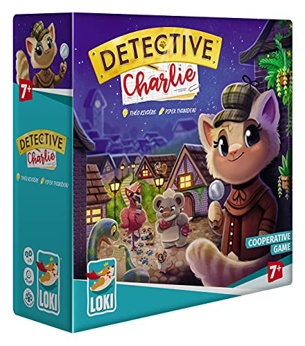 ボードゲーム 英語 アメリカ IELLO: Detective Charlie, Original Cooperative Game, Full of Humor, for