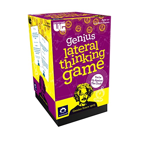 ボードゲーム 英語 アメリカ University Games Genius Lateral Thinking Game, for 2 to 4 Players Age