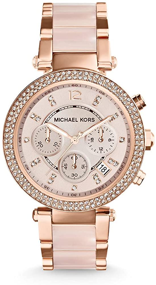腕時計 マイケルコース レディース Michael Kors Analog Rose Dial Women's Watch - MK5896