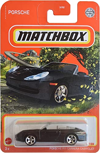 マッチボックス マテル ミニカー Matchbox Porsche 911 Carrera Cabriolet, [Black] 54/100