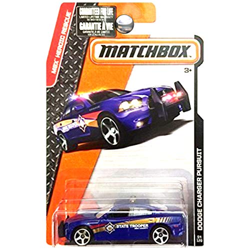 マッチボックス マテル ミニカー Matchbox 2016 MBX Heroic Rescue Dodge Charger Pursuit State Troop