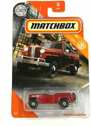 マッチボックス マテル ミニカー Matchbox 1948 Willys Jeepster, MBX City 38/100 [Red]