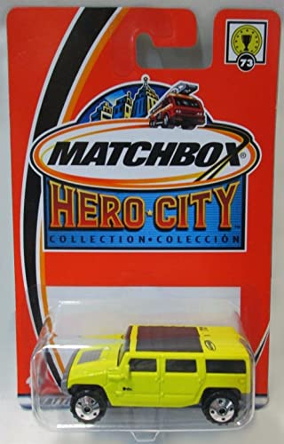 マッチボックス マテル ミニカー Matchbox Hero City Collection Yellow Hummer H2 SUV Concept #73
