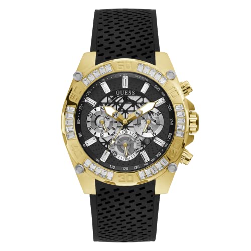 腕時計 ゲス GUESS GUESS Men's Sport Multifunction Cut-Thru 46mm Watch ? Gold-Tone Stainless Steel Case
