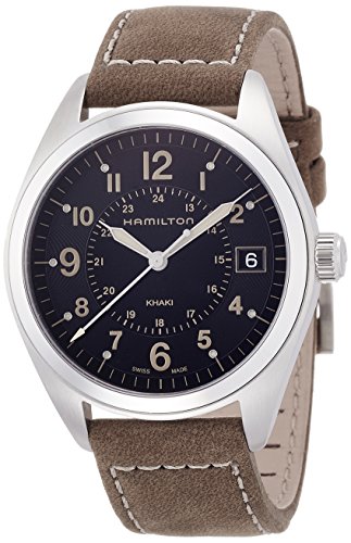 腕時計 ハミルトン メンズ Hamilton Men's Analogue Quartz Watch with Leather Strap H68551833