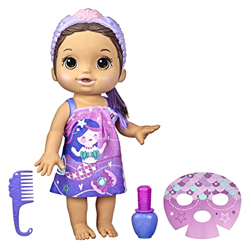 ベビーアライブ 赤ちゃん おままごと Baby Alive Glam Spa Baby Doll, Mermaid, Makeup Toy for Kids