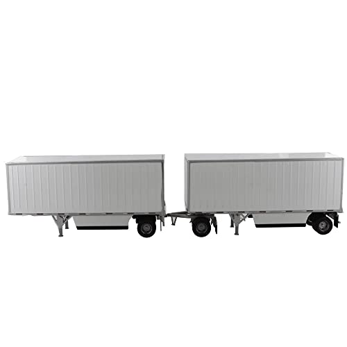 Diecast Masters ミニチュア ミニカー Diecast Masters 1:50 Wabash National 28' White Pup Trailers 91036