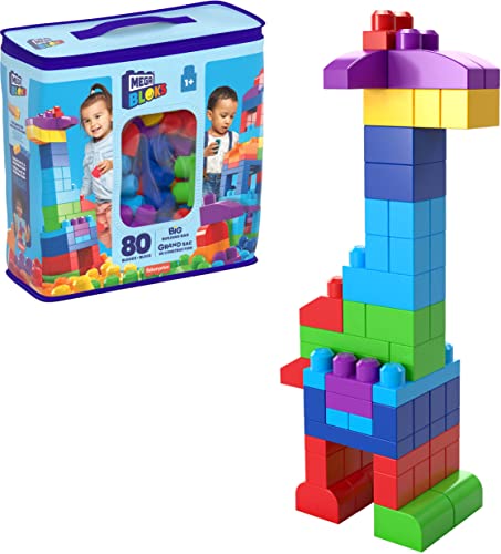 メガ・ブロック Mega Bloks 初めてのブロック Big Buildhing Bag 80ピース 幼児用おもちゃ ブロック遊び