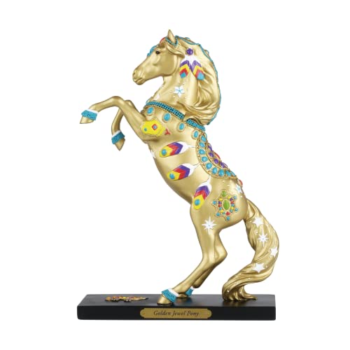 エネスコ Enesco 置物 インテリア Enesco The Trail of Painted Ponies Golden Jewel Pony Figurine, 10 I