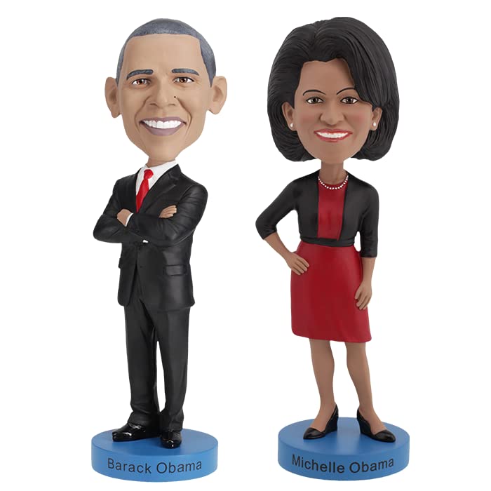ボブルヘッド バブルヘッド 首振り人形 Royal Bobbles Barack Obama & Michelle Obama Bobblehead B