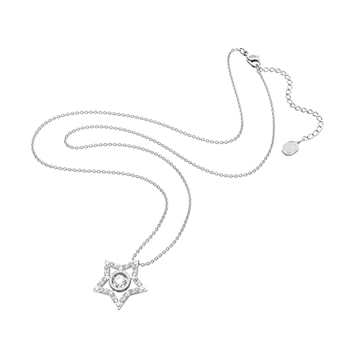 スワロフスキー ネックレス クリスタル Swarovski Stella Pendant, White, Rhodium Finish