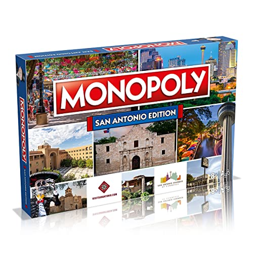 ボードゲーム 英語 アメリカ San Antonio Monopoly Board Game Edition, Family Game for Ages 8 and up