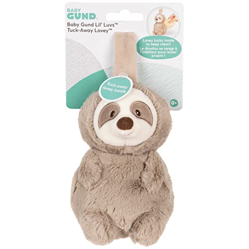 ガンド GUND ぬいぐるみ GUND Baby Lil' Luvs Tuck-Away Lovey, Reese Sloth, Ultra Soft Animal Plush Toy