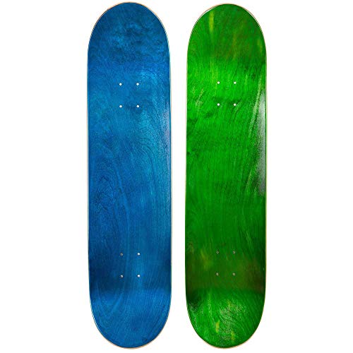 デッキ スケボー スケートボード Cal 7 Blank Maple Skateboard Decks Two Pack (Blue, Green, 8.25 i