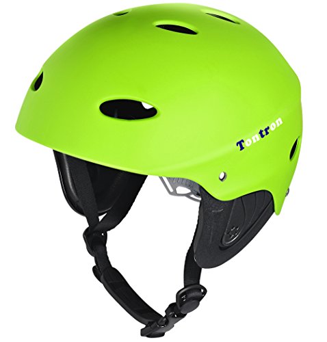 ウォーターヘルメット 安全 マリンスポーツ Tontron Water Sports Helmet (Matte Spring Green, M