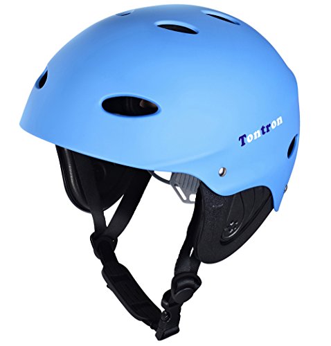 ウォーターヘルメット 安全 マリンスポーツ Tontron Water Helmet (Matte Ocean Blue, Medium)