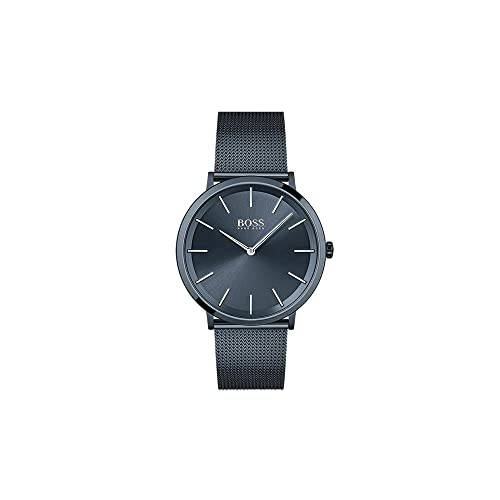 腕時計 ヒューゴボス 高級メンズ BOSS Men's Quartz Watch with Stainless Steel Strap, Blue, 20 (Mod