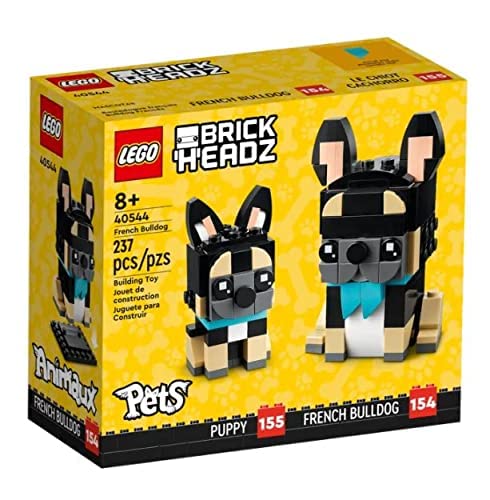 レゴ LEGO BrickHeadz Pets Dogs, Cats, Fish, Birds or Hamsters (Choose Pet) (French Bulldog 40544)