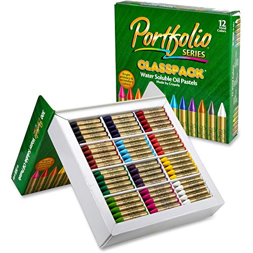 クレヨラ アメリカ 海外輸入 Crayola Oil Pastels Classpack, School Supplies, Water Soluble, 12 Assor
