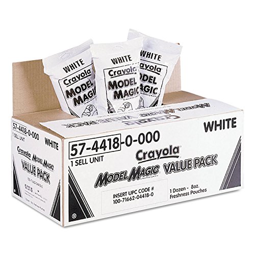 クレヨラ アメリカ 海外輸入 Crayola 574418 Model Magic Compound, White, Twelve 8 oz. Pouches/Carton
