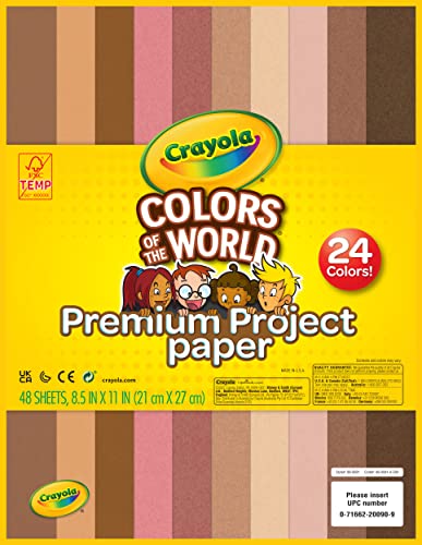 クレヨラ アメリカ 海外輸入 Crayola Construction Paper in Colors of The World, 8.5