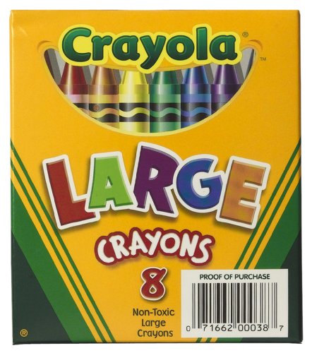 クレヨラ アメリカ 海外輸入 Crayola 8ct Large Crayons Lift Lid Box