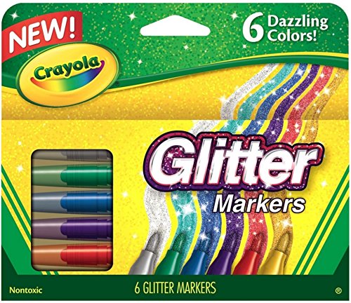 クレヨラ アメリカ 海外輸入 Crayola (2-Pack) Glitter Markers 6 Pack 58-8629