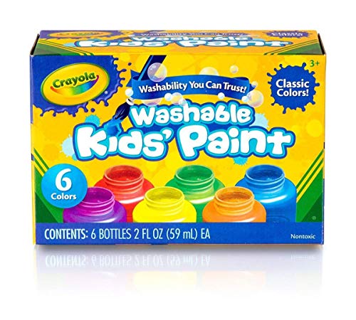 クレヨラ アメリカ 海外輸入 Washable Kids Paint, Classic Colors, 6 Count, Painting Supplies, Gift,