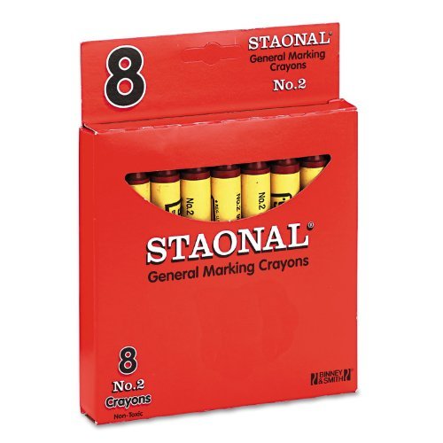 クレヨラ アメリカ 海外輸入 Crayola 5200023038 Staonal Marking Crayons, Red, 8/Box