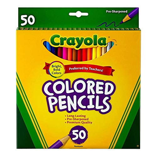 クレヨラ アメリカ 海外輸入 Crayola 68-4050 Long Bright/Bold Colored Pencils Assortment 50 Pack
