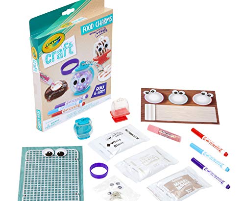 クレヨラ アメリカ 海外輸入 Crayola Craft Food Charms, DIY Kit for Kids, Keychain Charms Craft, Mod