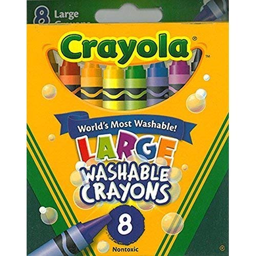 クレヨラ アメリカ 海外輸入 Crayola 52-3280 Large Crayola Washable Crayons 8 Pack