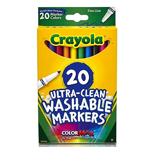 クレヨラ アメリカ 海外輸入 Crayola Fine Line Ultra-Clean Washable Markers, 20 Count