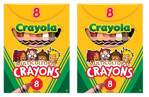 クレヨラ アメリカ 海外輸入 Crayola Multicultural Crayons 8 Count (2 Pack)