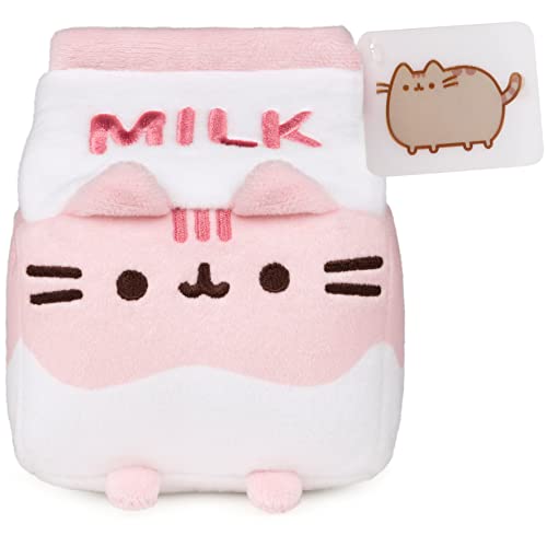ガンド GUND ぬいぐるみ GUND Pusheen Strawberry Milk Plush Cat Stuffed Animal for Ages 8 and Up, Pink/W