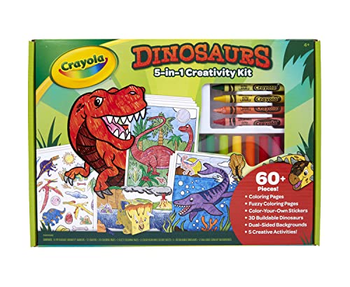 クレヨラ アメリカ 海外輸入 Crayola Dinosaur 5-in-1 Art Kit, Dinosaur Toys Alternative, Gift for Ki