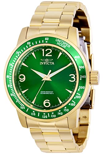 腕時計 インヴィクタ インビクタ Invicta Men's 38532 Specialty Quartz 3 Hand Green Dial Watch