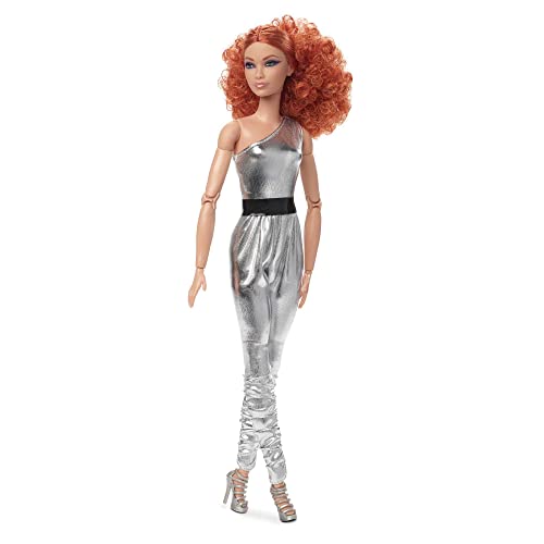 バービー バービー人形 Barbie Looks Doll, Collectible and Posable with Curly Red Hair, Original Body