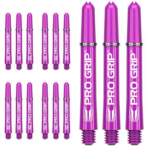海外輸入品 ダーツ シャフト Target Darts 5 x Sets of Purple Pro Grip Shaft Short - 15 in Total