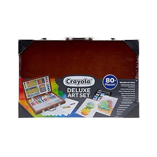 クレヨラ アメリカ 海外輸入 Crayola Wooden Art Set, 80+ Pcs, Arts and Crafts for Kids 8+, Artists G