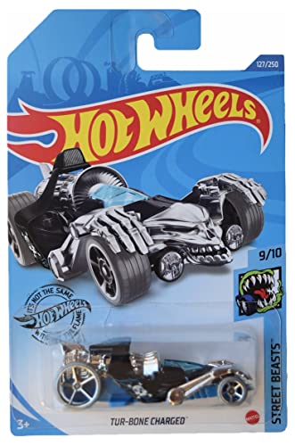 ホットウィール マテル ミニカー Hot Wheels Tur-Bone Charged, [Blue] 127/250 Street Beasts 9/10