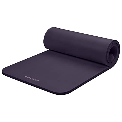 ヨガマット フィットネス Retrospec Solana Yoga Mat 1 Thick w/Nylon Strap for Men & Women - Non Slip