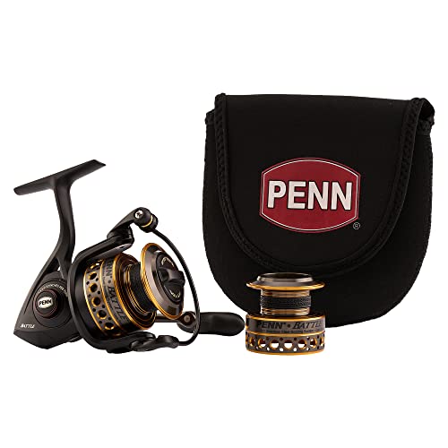 リール ペン Penn PENN Battle Spinning Reel Kit, Size 2500, Includes Reel Cover and Spare Anodized Aluminu
