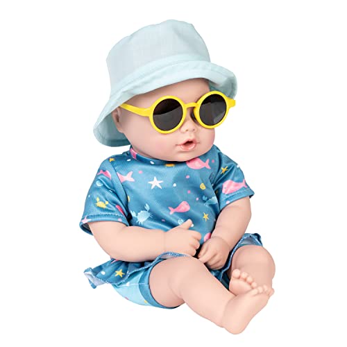 アドラ 赤ちゃん人形 ベビー人形 ADORA Beach Baby Doll Sunny, 13 inch Beach Toy with Sun Activated