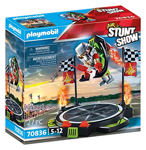 プレイモービル ブロック 組み立て Playmobil Air Stunt Show Stuntman with Jetpack