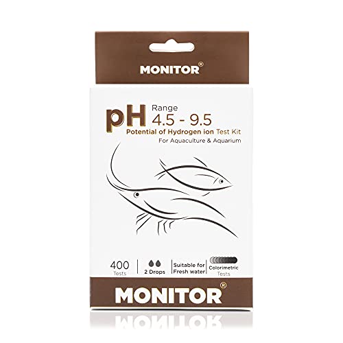 アクアリウム 水槽 置物 Monitor pH 4.5-9.5 Test KIT (400 Tests) - Monitor Aquarium and aquaculture Wa