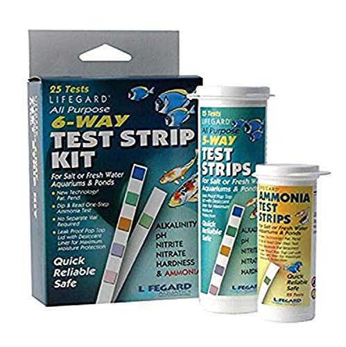 アクアリウム 水槽 置物 Lifegard Test Strips Aquatics 6 Way All Purpose Test Kit