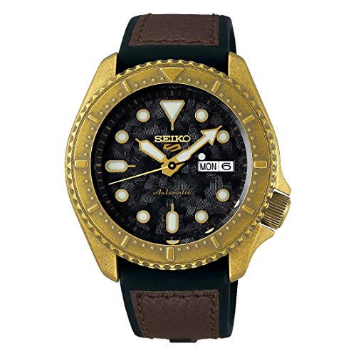 腕時計 セイコー メンズ SEIKO 5 Sports Automatic Black Dial Men's Watch SRPE80K1