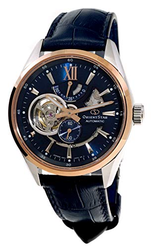 腕時計 オリエント メンズ Orient Star Limited Edition Semi Skeleton Blue Dial Rose Gold Sapphire Gla