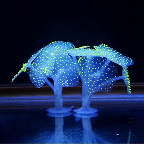 アクアリウム 水槽 置物 Saim Aquarium Glowing Effect Artificial Coral Ornament Fish Tank Decor